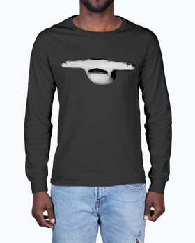 Hammerhead Jaws, Moss Apparel, Shark, Long Sleeve T-Shirt